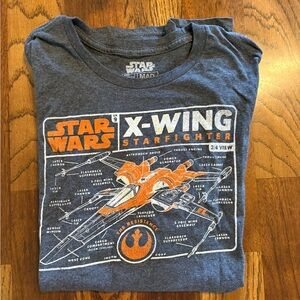 MAD Engine Star Wars X-Wing Tee in Gray and Orange